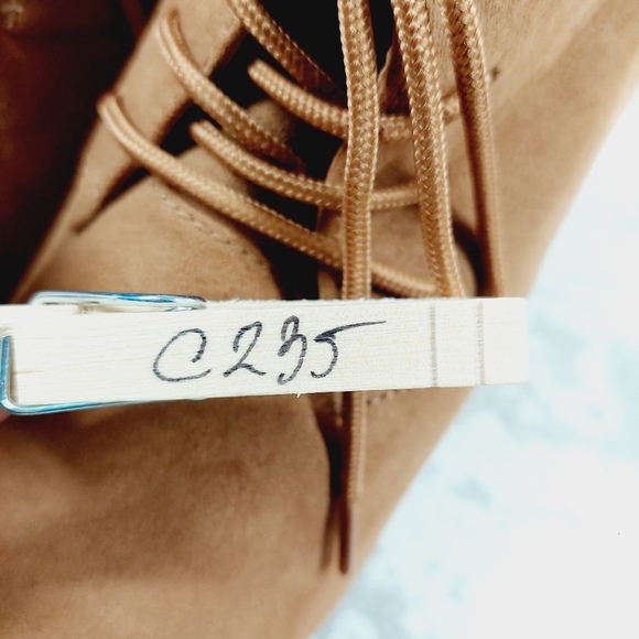 New Kenneth Cole REACTION Deka Tan Suede Lace Up Wedge Bootie C235 - Picture 11 of 11